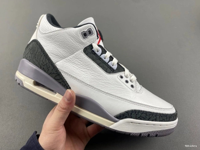 Cheap TBkick Jordan Cement 3 Grey Air CT8532-106 0727